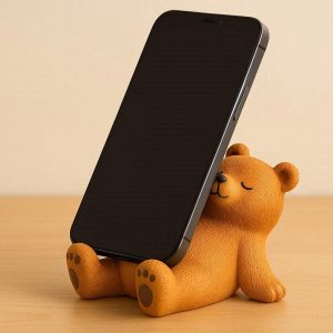 Cute Animal Phone Stand Desktop Decorative Resin Cellphone Holder Creative Lazy Bracket Accessory For Bedside Table
