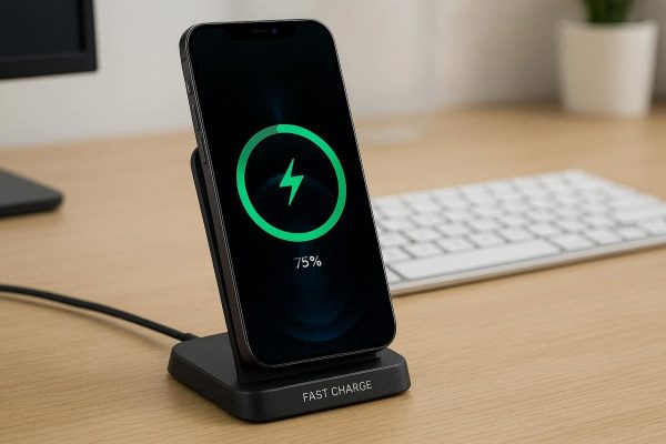 Wireless Charging Phone Stand Fast Charger Dock Station Desktop Desktop Cellphone Holder Stand For Office Home