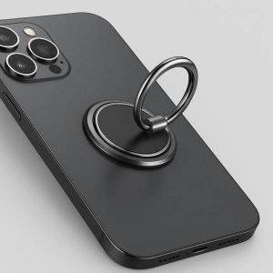 Metal Ring Phone Grip Stand Ultra Slim Rotating Finger Holder Kickstand Back Shell Accessory For All Smartphones